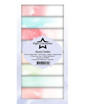 Paper Favourites Pastel Ombre Slimline Paper Pack (PFS088)