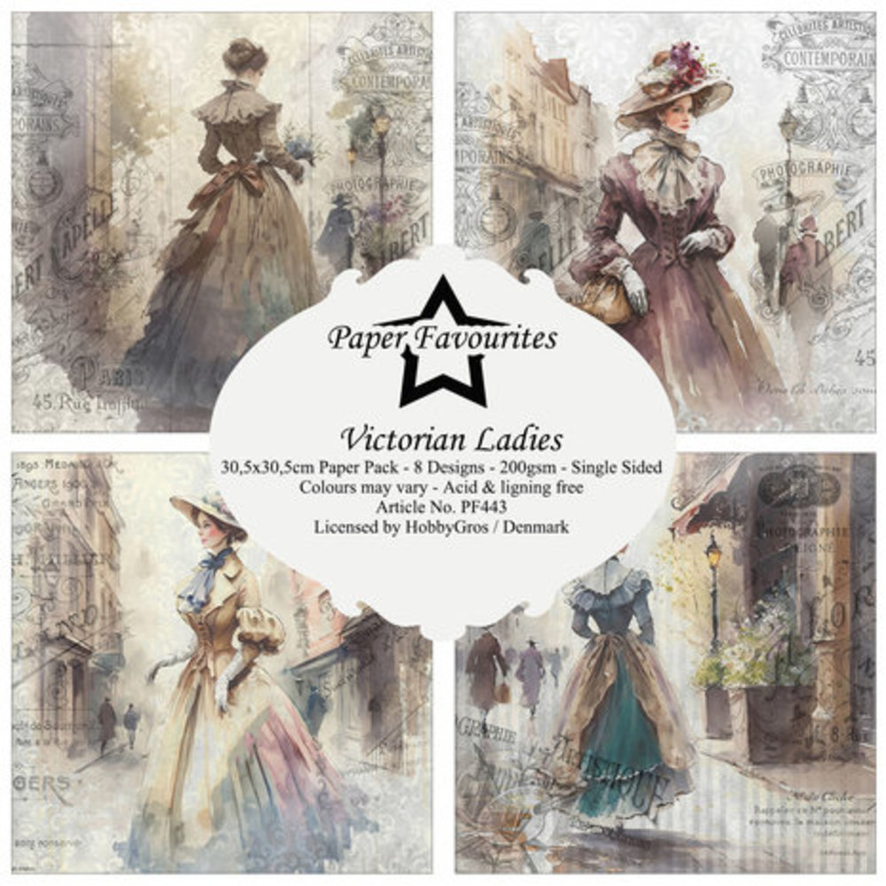 Paper Favourites Victorian Ladies 12x12 Inch Paper Pack (PF443)