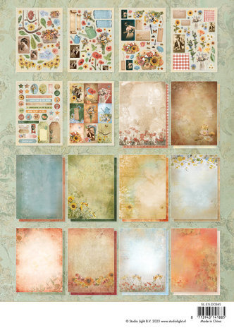 Studio Light Aged Wildflowers A4 DIY Block (SL-ES-DCB45) Studio Light Aged Wildflowers A4 DIY Block (SL-ES-DCB45)