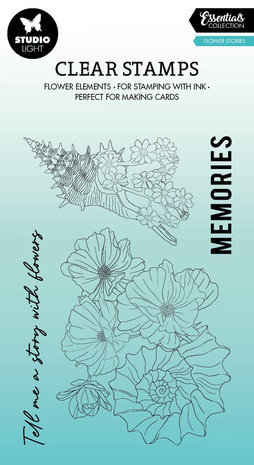 Studio Light Essentials Clear Stamp Flower Stories (SL-ES-STAMP426) Studio Light Essentials Clear Stamp Flower Stories (SL-ES-STAMP426)