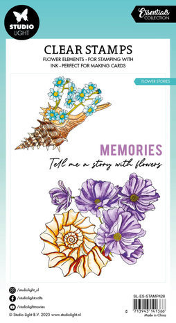 Studio Light Essentials Clear Stamp Flower Stories (SL-ES-STAMP426) Studio Light Essentials Clear Stamp Flower Stories (SL-ES-STAMP426)