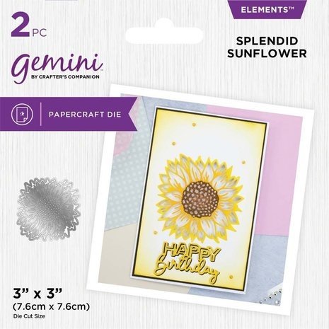 Gemini Statement Cut-in Cut-Out Splendid Sunflower Elements Dies (GEM-MD-ELE-SSUN)