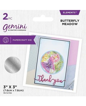 Gemini Statement Cut-in Cut-Out Butterfly Meadow Elements Dies (GEM-MD-ELE-BUTME)