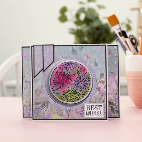 Gemini Statement Cut-in Cut-Out Butterfly Meadow Elements Dies (GEM-MD-ELE-BUTME)