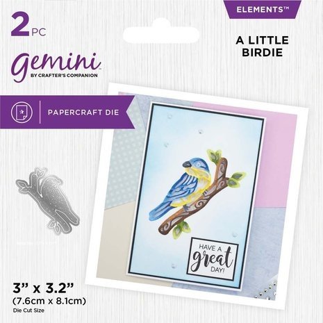 Gemini Statement Cut-in Cut-Out A Little Birdie Elements Dies (GEM-MD-ELE-ALBIRD)
