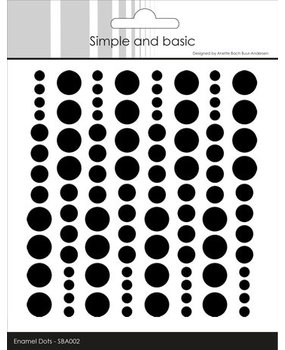 Simple and Basic Adhesive Enamel Dots Jet Black (SBA002)