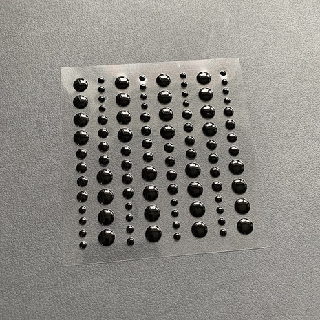 Simple and Basic Adhesive Enamel Dots Jet Black (SBA002)