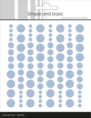 Simple and Basic Adhesive Enamel Dots Pigeon Blue (SBA005) Simple and Basic Adhesive Enamel Dots Pigeon Blue (SBA005)