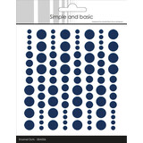 Simple and Basic Adhesive Enamel Dots Dark Blue (SBA006)
