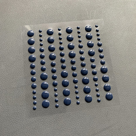 Simple and Basic Adhesive Enamel Dots Dark Blue (SBA006)