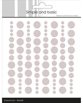 Simple and Basic Adhesive Enamel Dots Baileys Brown (SBA008)