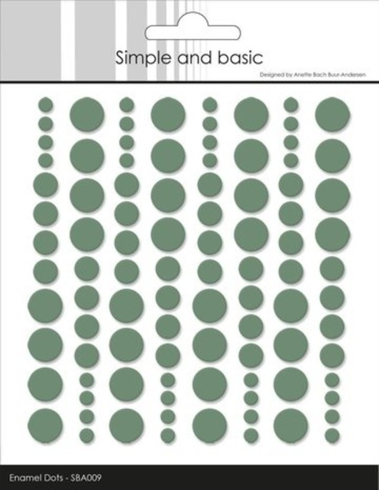 Simple and Basic Adhesive Enamel Dots Eucalyptus (SBA009) Simple and Basic Adhesive Enamel Dots Eucalyptus (SBA009)