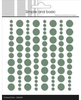 Simple and Basic Adhesive Enamel Dots Eucalyptus (SBA009)