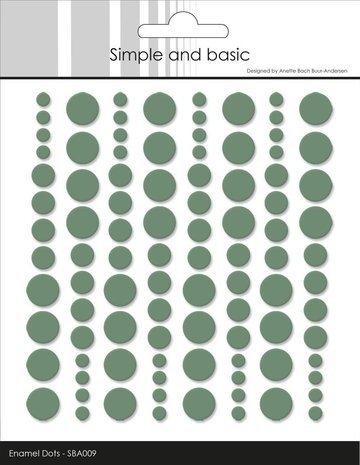 Simple and Basic Adhesive Enamel Dots Eucalyptus (SBA009) Simple and Basic Adhesive Enamel Dots Eucalyptus (SBA009)