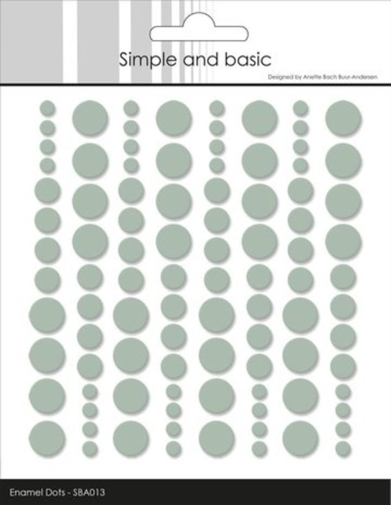 Simple and Basic Adhesive Enamel Dots Sage (SBA013) Simple and Basic Adhesive Enamel Dots Sage (SBA013)