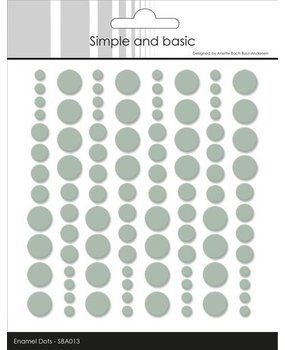 Simple and Basic Adhesive Enamel Dots Sage (SBA013)