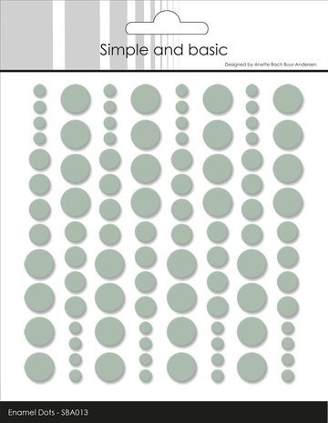 Simple and Basic Adhesive Enamel Dots Sage (SBA013) Simple and Basic Adhesive Enamel Dots Sage (SBA013)