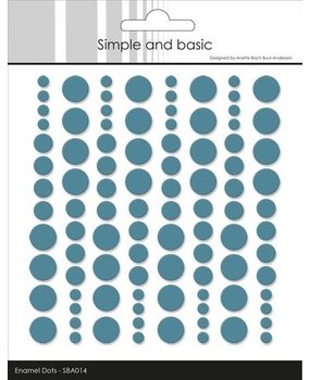 Simple and Basic Adhesive Enamel Dots Aqua (SBA014)