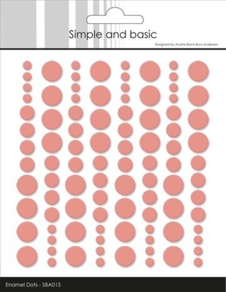 Simple and Basic Adhesive Enamel Dots Fresh Peach (SBA015) Simple and Basic Adhesive Enamel Dots Fresh Peach (SBA015)