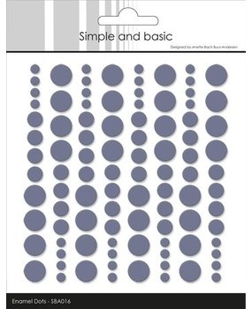 Simple and Basic Adhesive Enamel Dots Eggplant (SBA016)