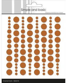 Simple and Basic Adhesive Enamel Dots Cognac (SBA018)
