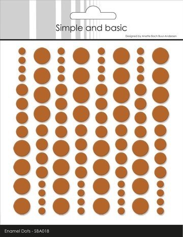 Simple and Basic Adhesive Enamel Dots Cognac (SBA018) Simple and Basic Adhesive Enamel Dots Cognac (SBA018)