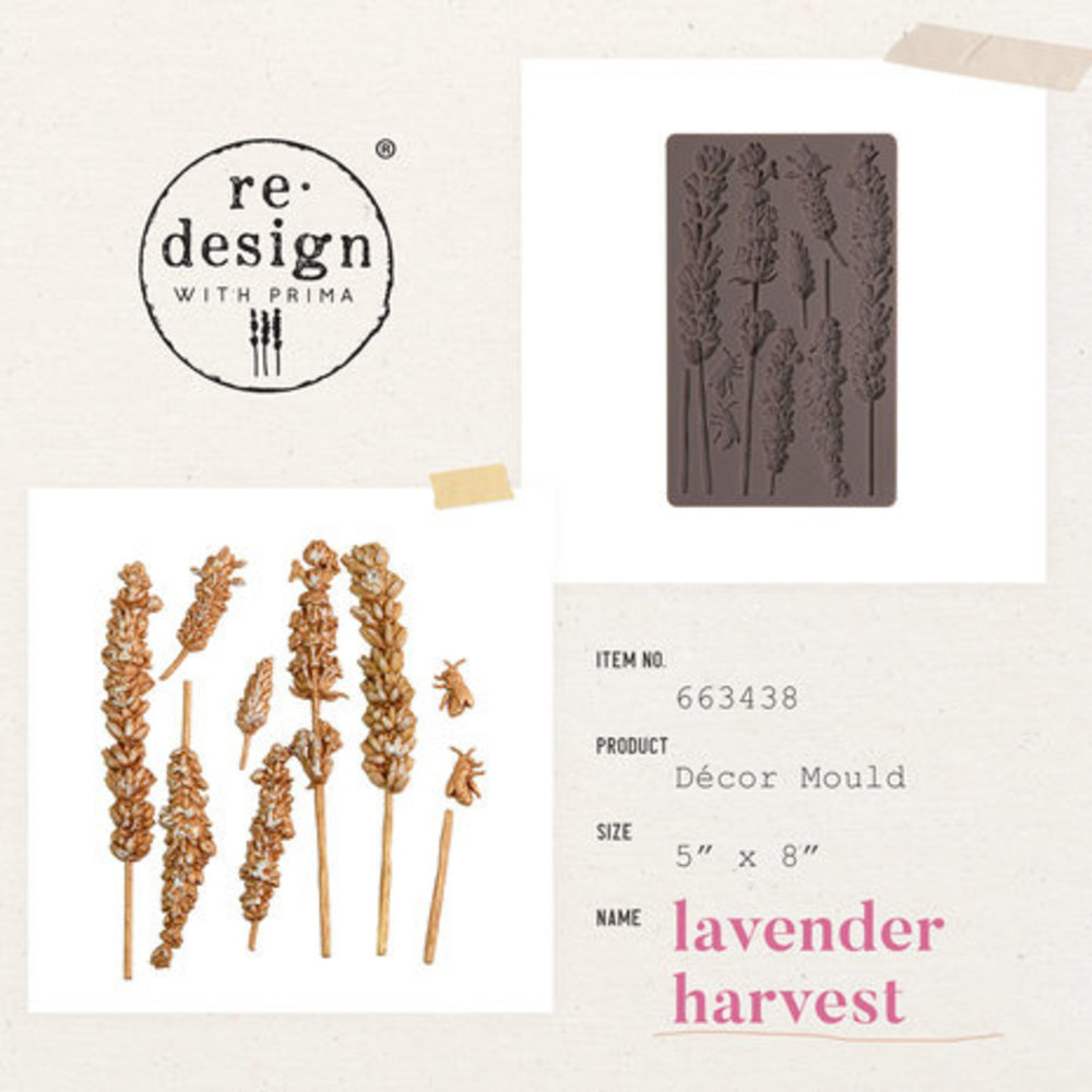 Re-Design Lavender Harvest 5x8 Inch Decor Mould (663438) Re-Design Lavender Harvest 5x8 Inch Decor Mould (663438)