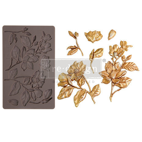Re-Design Magnolia Blooms 5x8 Inch Decor Mould (663469) Re-Design Magnolia Blooms 5x8 Inch Decor Mould (663469)