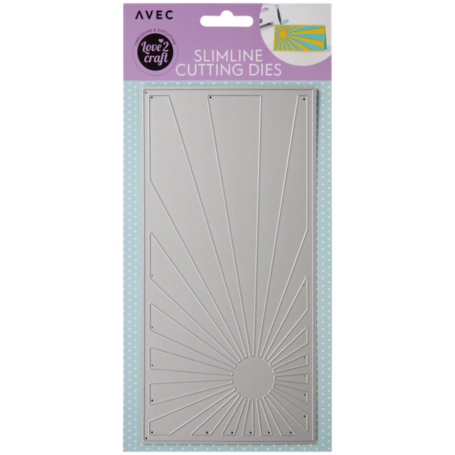 Love2Craft Slimline Cutting Dies Zonnestralen (3008878) Paperpads.nl