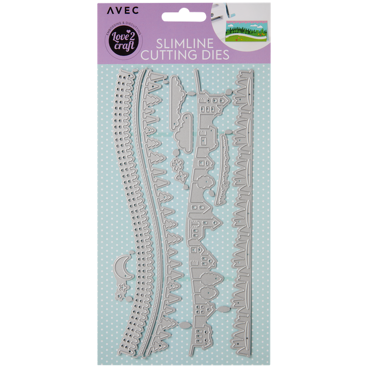 Slimline Scalloped Oval Metal Cutting Dies - Carbon Steel Craft Stencils For Scrapbooking