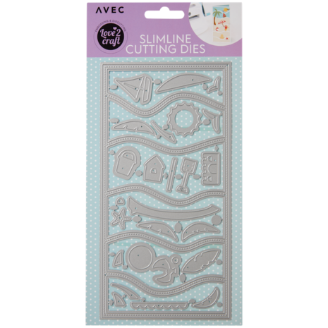 Love2Craft Slimline Cutting Dies Stranddag (3008878) Love2Craft Slimline Cutting Dies Stranddag (3008878)