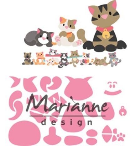Marianne Design Collectable Eline's Kitten (COL1454) Marianne Design Collectable Eline's Kitten (COL1454)