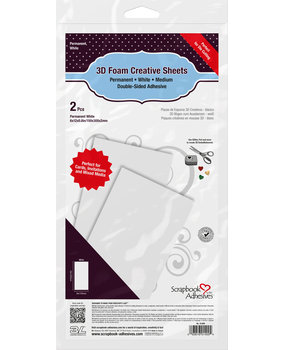 Scrapbook Adhesives 3D Foam Medium Creative Sheets White (01400) Scrapbook Adhesives 3D Foam Medium Creative Sheets White (01400)