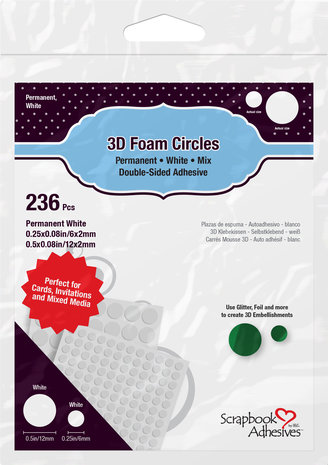 Scrapbook Adhesives 3D Foam Circles White (01226) Scrapbook Adhesives 3D Foam Circles White (01226)