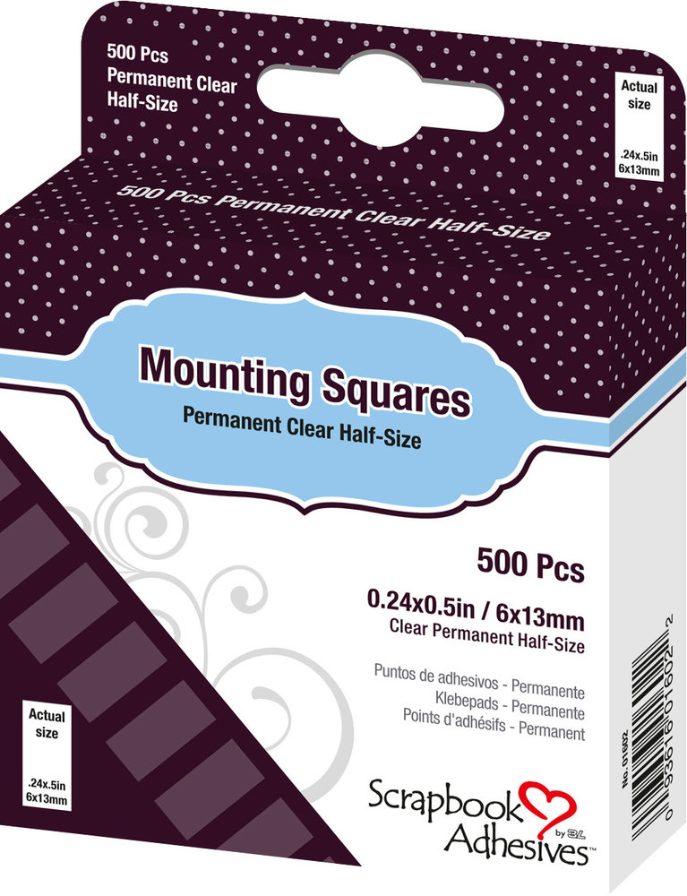 Scrapbook Adhesives Mounting Squares Clear (500pcs) (01602) Scrapbook Adhesives Mounting Squares Clear (500pcs) (01602)