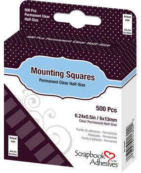 Scrapbook Adhesives Mounting Squares Clear (500pcs) (01602) Scrapbook Adhesives Mounting Squares Clear (500pcs) (01602)