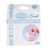 Stick It! Excel 3D Transparent Dots Small 6 mm (STI 4532000)