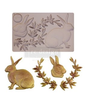 Re-Design Meadow Hare 5x8 Inch Decor Mould (652050) Re-Design Meadow Hare 5x8 Inch Decor Mould (652050)