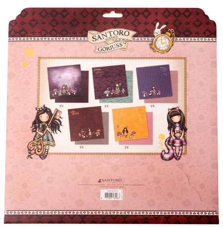 Gorjuss Wonderland 12x12 Inch Scrap Paper Set (GOR-WL-PS23)