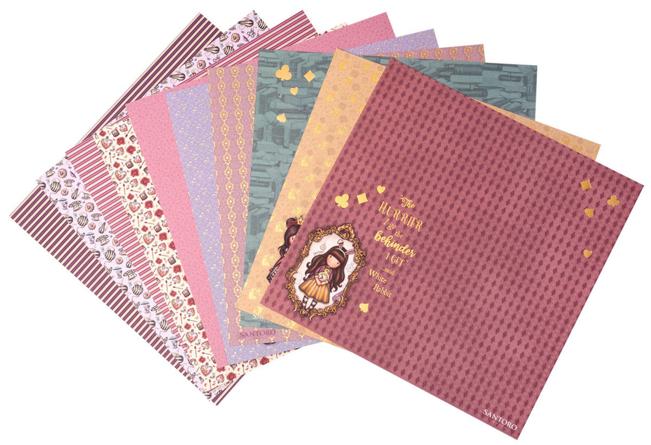 Gorjuss Wonderland 8x8 Inch Scrap Paper Set (GOR-WL-PS22)