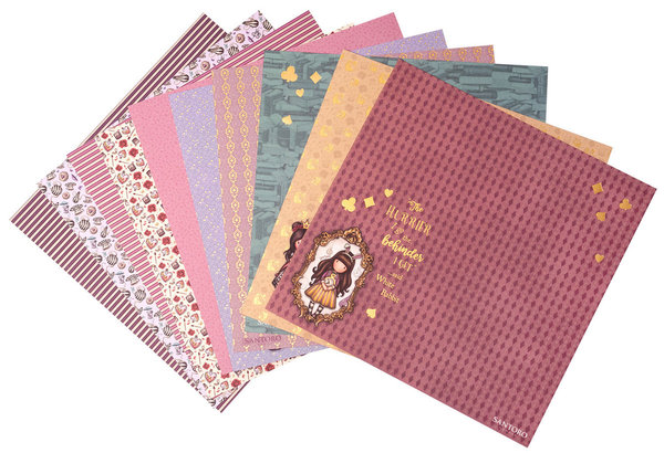 Gorjuss Wonderland 8x8 Inch Scrap Paper Set (GOR-WL-PS22)