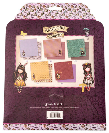 Gorjuss Wonderland 8x8 Inch Scrap Paper Set (GOR-WL-PS22)