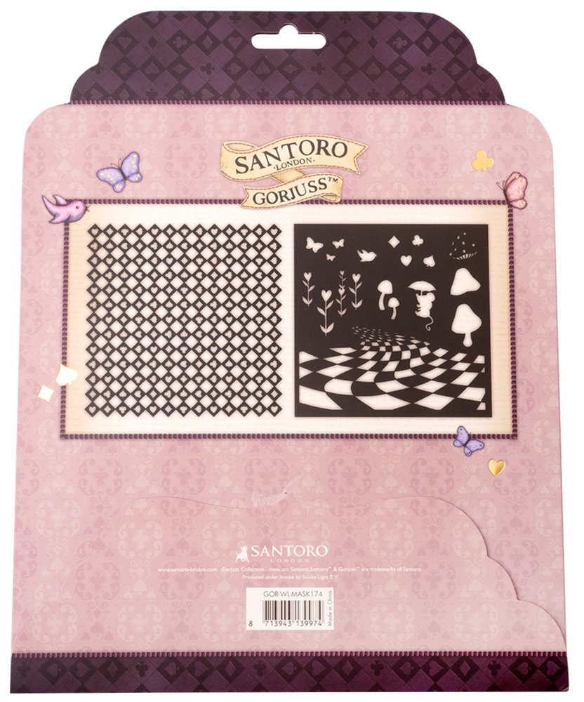 Gorjuss Wonderland Mask Stencil Set (2pcs) (GOR-WL-MASK174) Gorjuss Wonderland Mask Stencil Set (2pcs) (GOR-WL-MASK174)