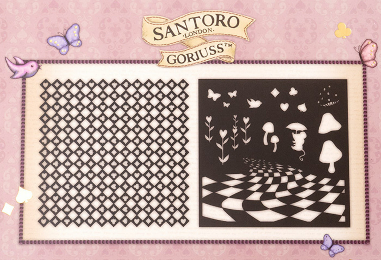 Gorjuss Wonderland Mask Stencil Set (2pcs) (GOR-WL-MASK174) Gorjuss Wonderland Mask Stencil Set (2pcs) (GOR-WL-MASK174)