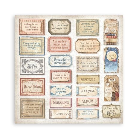 Stamperia Vintage Library 8x8 Inch Paper Pack (SBBS80) Stamperia Vintage Library 8x8 Inch Paper Pack (SBBS80)