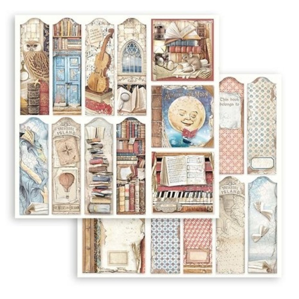 Stamperia Vintage Library 8x8 Inch Paper Pack (SBBS80) Stamperia Vintage Library 8x8 Inch Paper Pack (SBBS80)