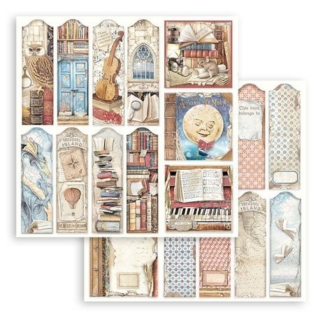 Stamperia Vintage Library 8x8 Inch Paper Pack (SBBS80) Stamperia Vintage Library 8x8 Inch Paper Pack (SBBS80)
