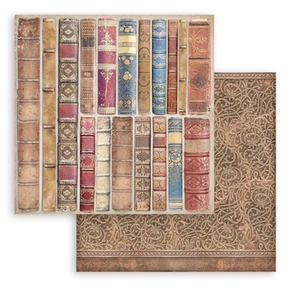 Stamperia Vintage Library Backgrounds 8x8 Inch Paper Pack (SBBS81) Stamperia Vintage Library Backgrounds 8x8 Inch Paper Pack (SBBS81)