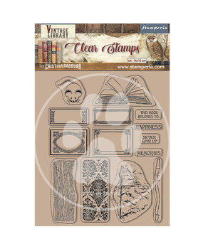 Stamperia Vintage Library Clear Stamps Labels (WTK173) Stamperia Vintage Library Clear Stamps Labels (WTK173)