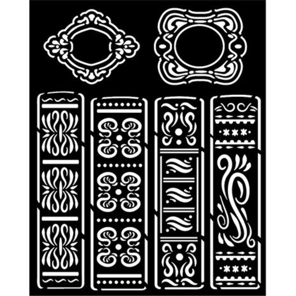 Stamperia Vintage Library Thick Stencil 20x25cm Books (KSTD134) Stamperia Vintage Library Thick Stencil 20x25cm Books (KSTD134)